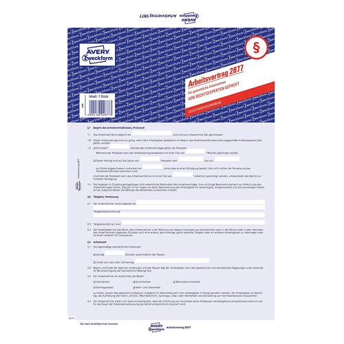 Employment contract DE Avery Zweckform
