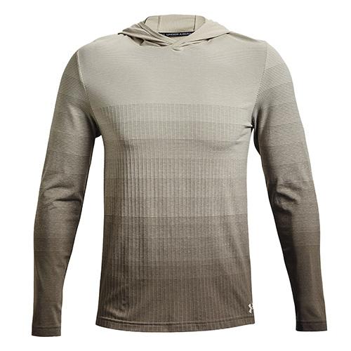 Herren-Sweatshirt Under Armour Seamless LUX - Farbe: Beige, Größe: L