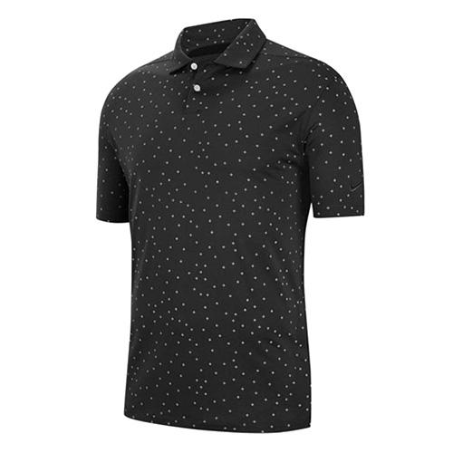 Pánské polotriko Nike Dry Vapor Micro Printed Polo - Barva: Černá, Velikost: XL