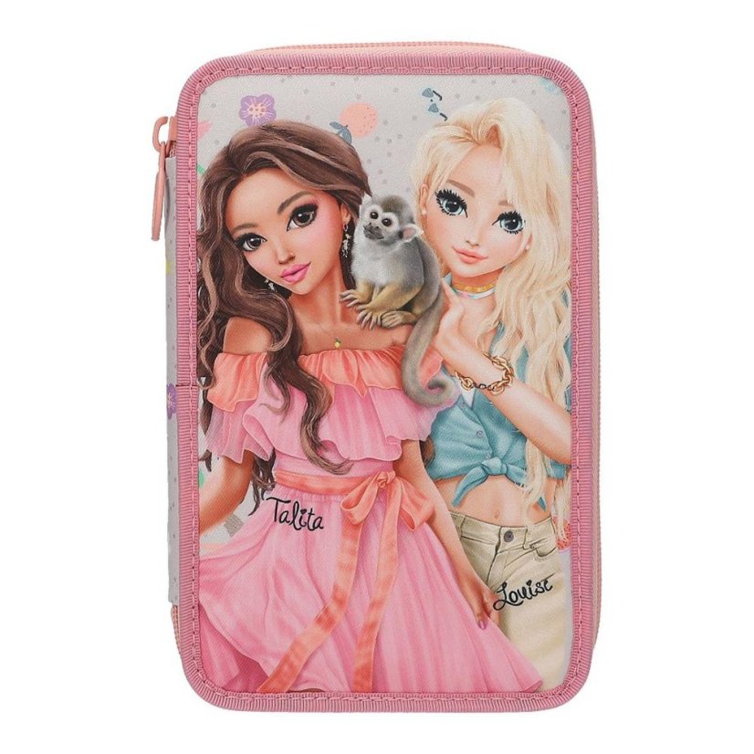 Three-tier pencil case with Top Model Juicy, Talita & Louise accessories