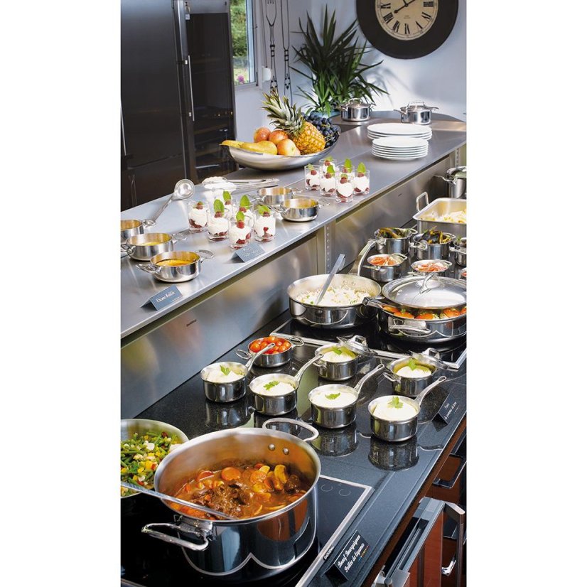 Pot with lid de Buyer Affinity 3742.20 stainless steel