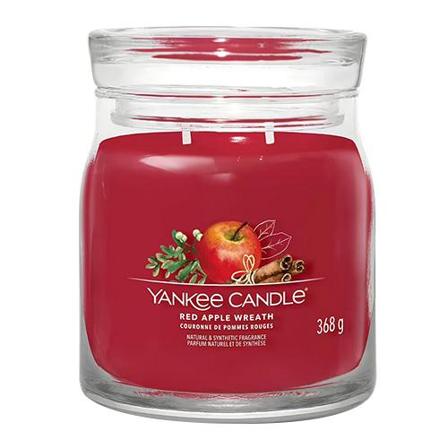 Yankee candle Signature közepes méretű gyertya, Red Apple Wreath