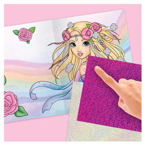Malbuch Fantasy Model Fancy Foils Mermaid