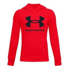 UA RIVAL FLEECE HOODIE-RED