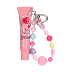 Top Model Glow to Go Lip Gloss with Bead Charm, peach scent