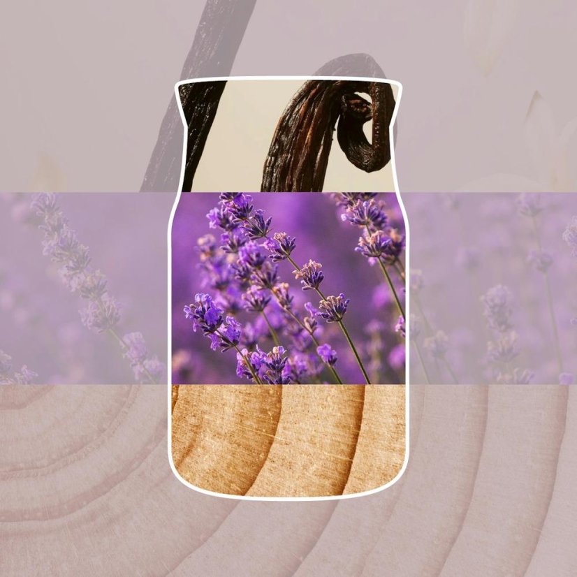 Yankee candle Votive Candle in a Glass Jar, Dried Lavender & Oak