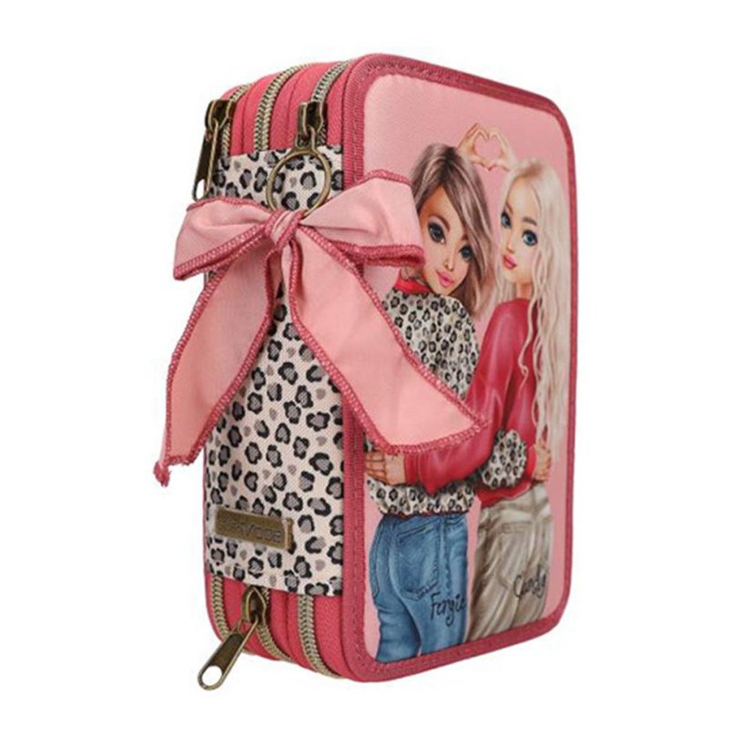 Three-tier pencil case with Top Model Leoheart accessories
