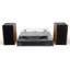 AKAI ATT-240SP black-wood turntable with speakers