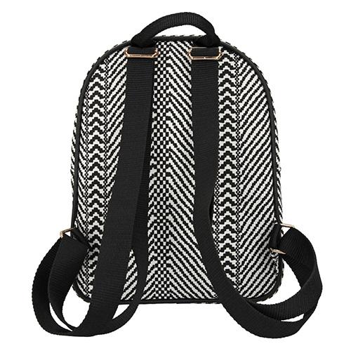 Top Model Lion leisure backpack, white and black