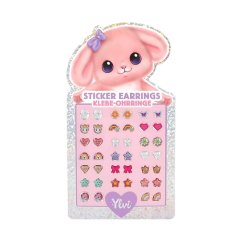 Selbstklebende Ohrringe, 20 Paare, Ylvi, rosa Schaf