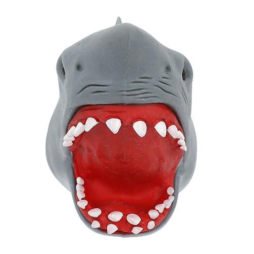 Shark head on hand Dino World grey
