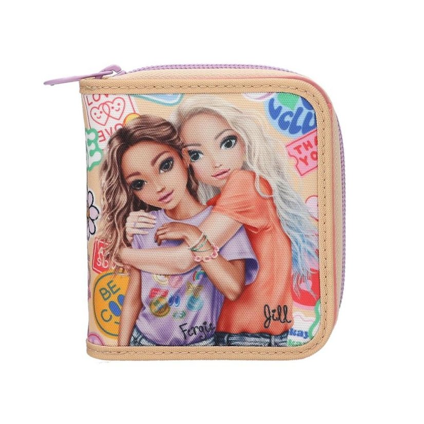 Top Model Girl Power fabric wallet with zipper, Fergie & Jill
