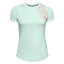 Women's T-shirt UA W UA Qualifier ISO-CHILL Short Sleeve - Color: Turquoise, Size: M