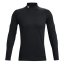 Under Armour UA CG Armour Fitted Mock férfi póló - Szín: Fekete, Méret: L