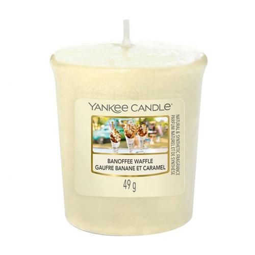 Świeczka Yankee candle wotywna, Banoffee Waffle