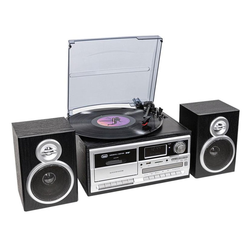 Trevi DAB BK TT 1072 čierny Hi-Fi systém