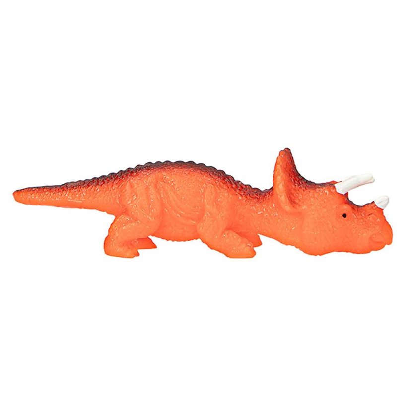 Dino World light-up dinosaur, red Triceratops