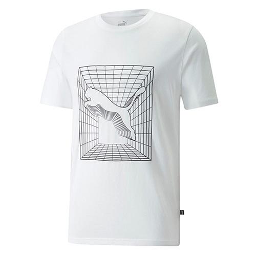 Férfi póló Puma Cat Graphic - Szín: Fekete, Méret: M