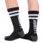 Hurley Extended Terry Crew Men's Socks - Color: Black, Size: 44 - 47.5