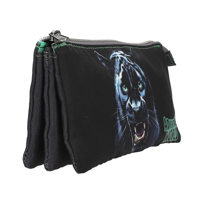 Adventure World Panther zippered pencil case