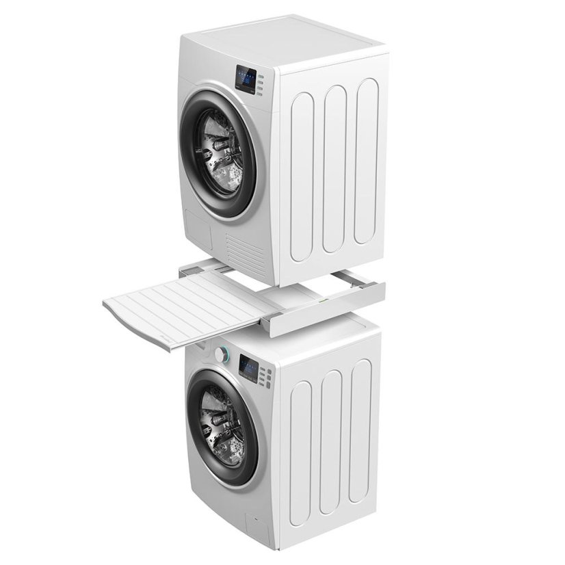 Universal spacer between washing machine and dryer with pull-out shelf Meliconi Torre Dry 656133 white