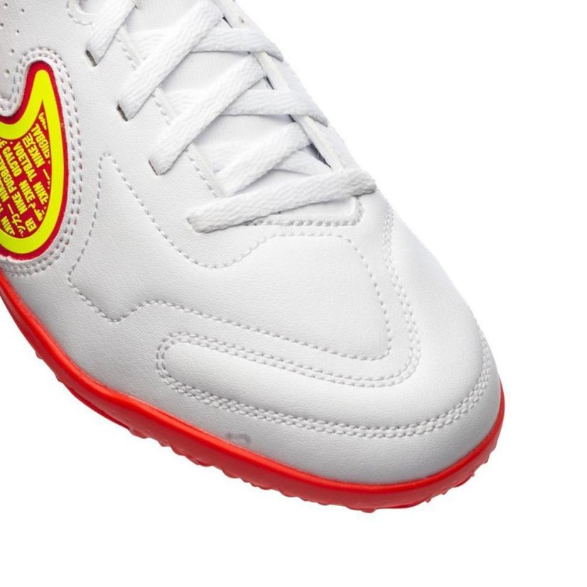 Dětské kopačky Nike Tiempo Legend 9 Club TF - Barva: Bílá/červená, Velikost: 35.5
