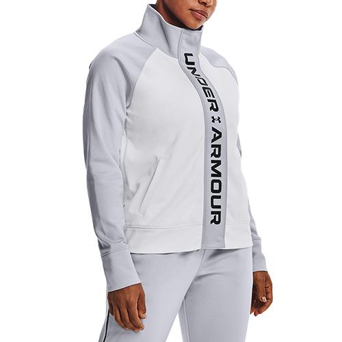 Dámska bunda Under Armour UA Rush Tricot Jacket - Farba: Biela, Veľkosť: M