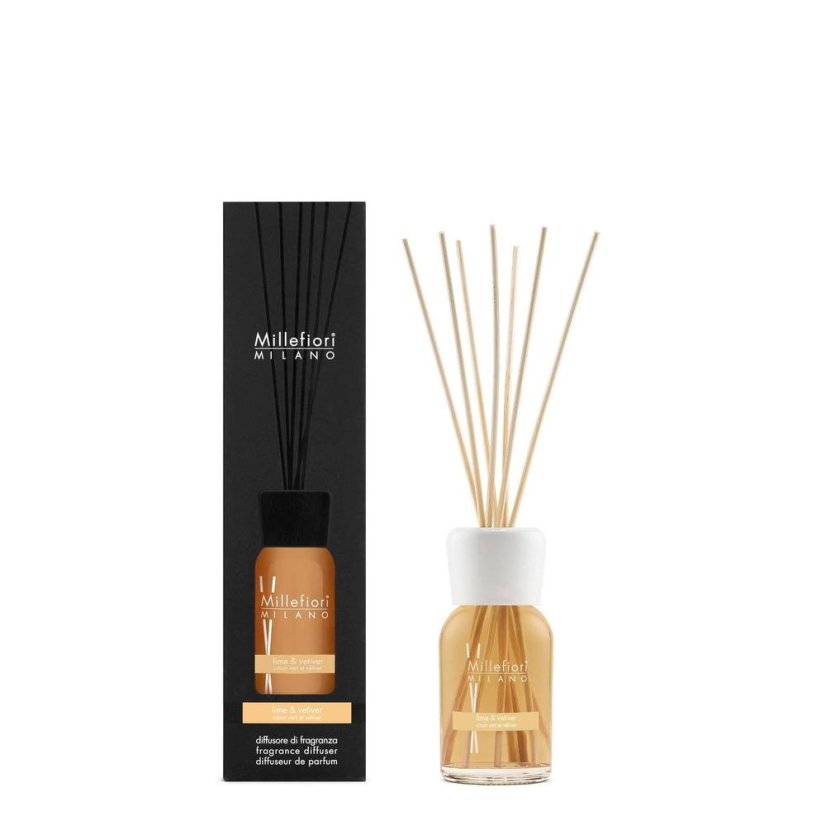 Diffusor Millefiori Milano Natural, Lime & Vetiver, 100 ml