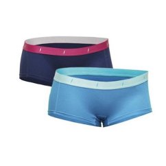 Damenunterhosen Tufte 2er-Pack Medieval Blue/Blue