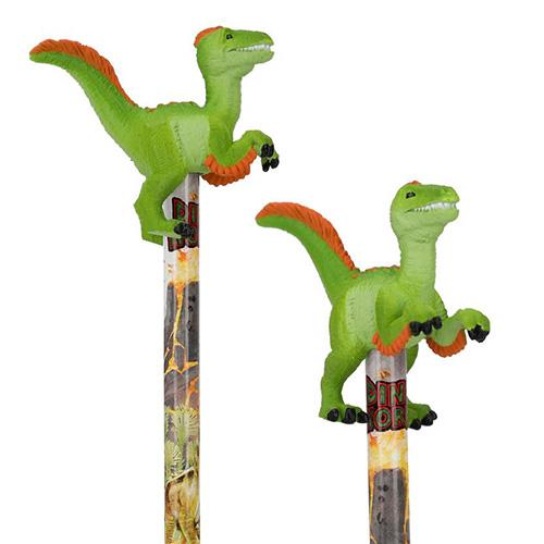 Ołówek z ozdobą dinozaura Dino World Velociraptor