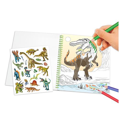 Dino World Flitter Eye Coloring Book