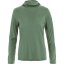 Dámské triko Fjällräven Abisko Wool Hoodie W - Kolor: Zielony, Rozmiar: M