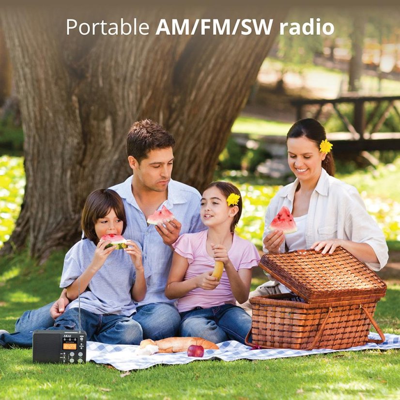 AKAI APR-200 Radio, Black