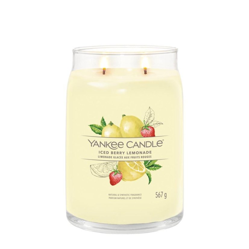 Yankee candle Signature Kerze groß, Iced Berry Lemonade