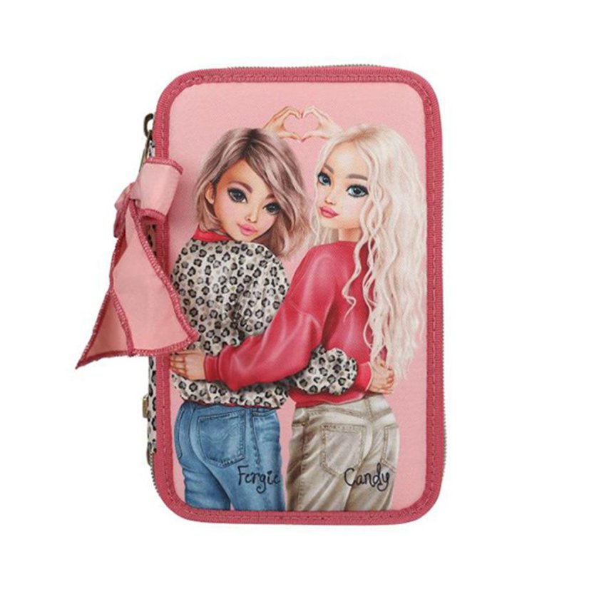 Three-tier pencil case with Top Model Leoheart accessories