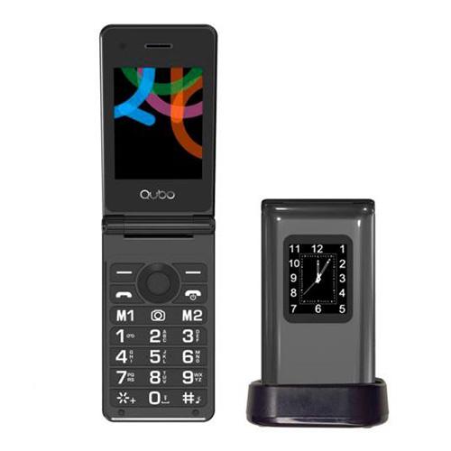 QUBO X-28 BK black mobile phone