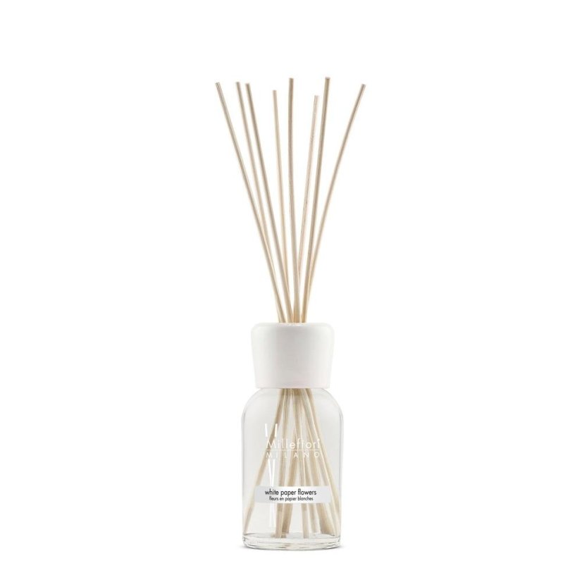 Diffusor Millefiori Milano Natural, White Paper Flowers, 250 ml