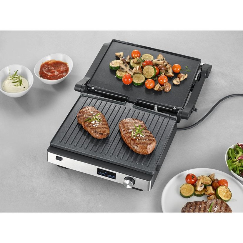 Grill kontaktowy Severin KG 2380 stal nierdzewna/czarno-srebrny