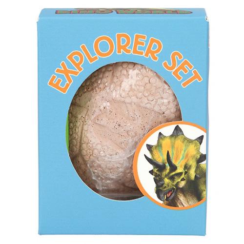Egg with dinosaur Dino World Explorer Set blue