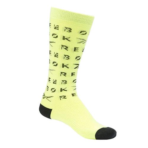 Reebok One Series Training Engineered Crew Socks - Color: Yellow, Size: S
