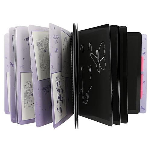 Miss Melody Creative Notebook, Magic Scratch, 20 x 19 x 2 cm