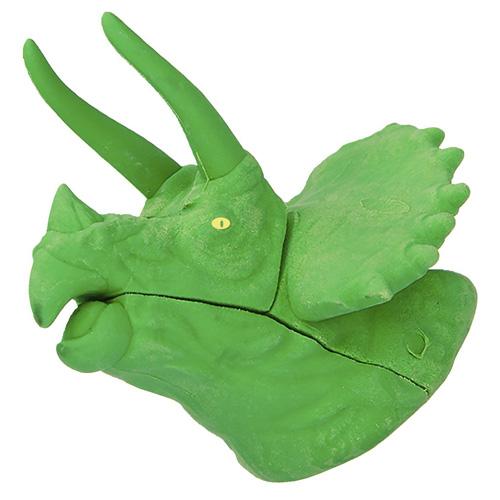 Radiergummi Dino World Grüner Triceratops, 3D-Puzzle