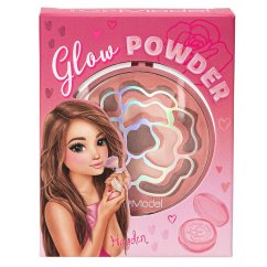 Rozjasňující pudr s houbičkou a zrcátkem Top Model