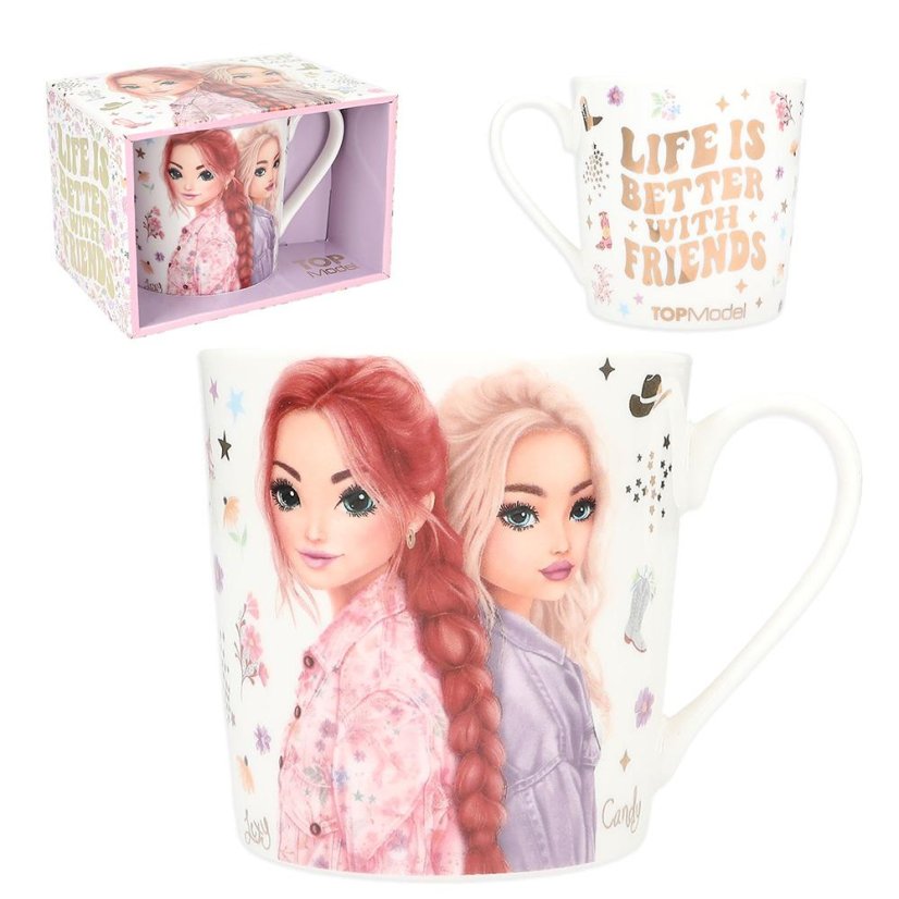 Porcelánový hrneček s věnováním Top Model CowGirl