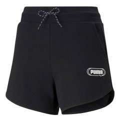 Puma Rebel 4 High Waist Damen-Shorts