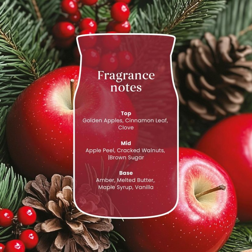 Świeczka Yankee candle w szklanym pojemniku, Red Apple Wreath