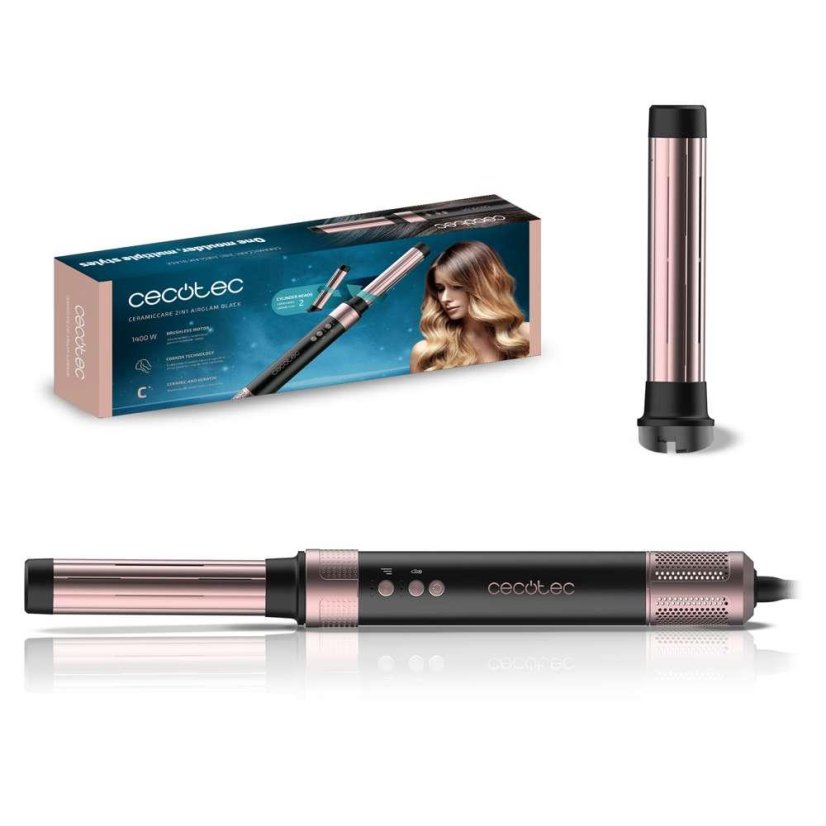 Lockenstab Cecotec Bamba CeramicCare 2in1 AirGlam BK 0244