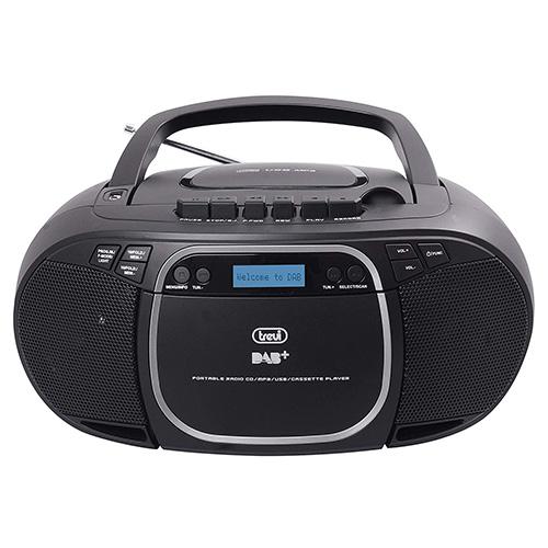 Trevi CMP 576DAB black radio cassette player