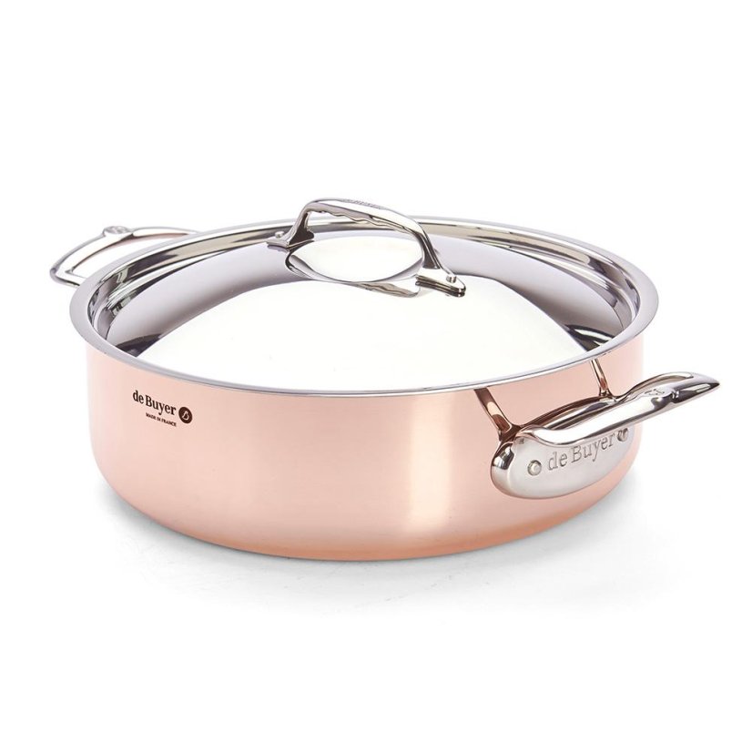 Pot with lid de Buyer Prima Matera 6241.28, 4.9 l copper