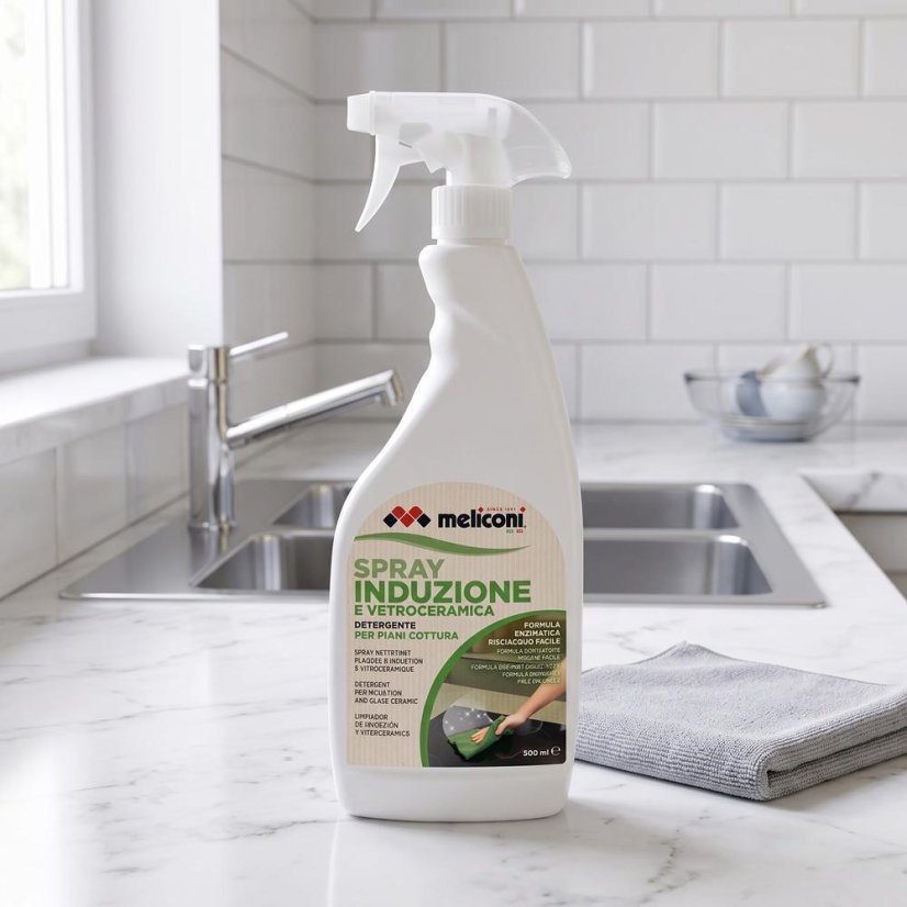 Meliconi 621034 Spray for Induction Cooktops and Glass-Ceramic Surfaces